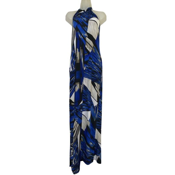 Donata Venezia Royal Blue Abstract Print Leggings By Fashion Nova‎ L - Picture 3 of 10